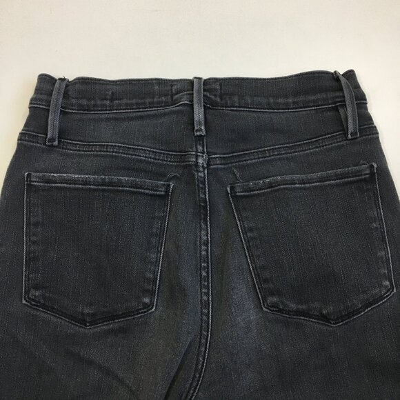 FRAME Denim Condor Wash Le Sylvie Kick Boot 5 Pocket Logo Hardware Jeans - Picture 10 of 12